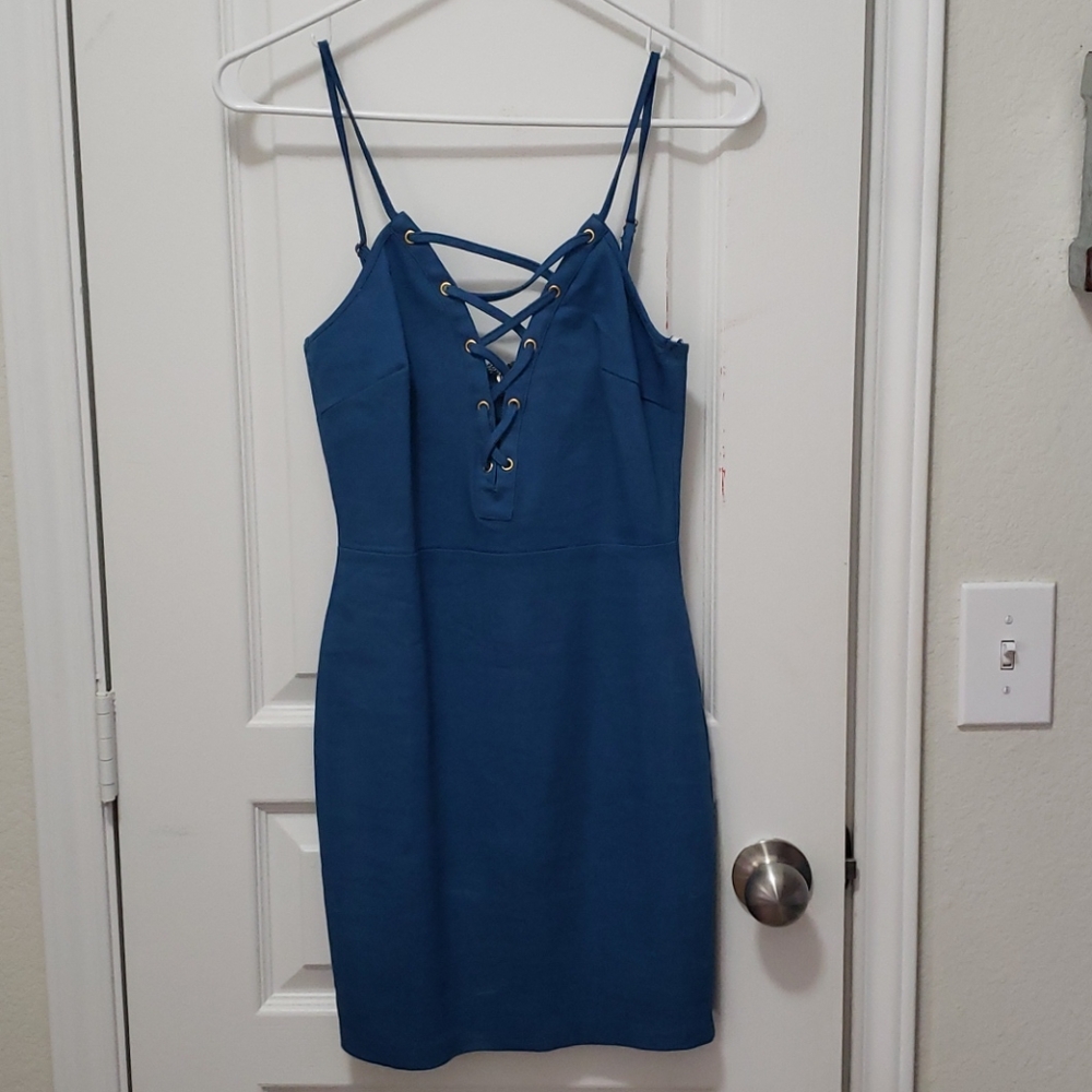 Blue Mini Denim Dress